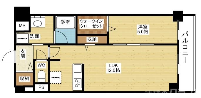 リビングの広い1LDK♪