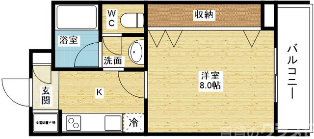 一人暮らしには十分な広さです♪