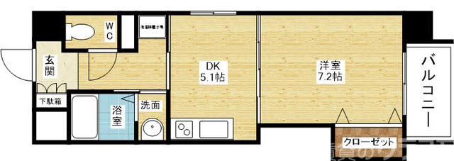 広めの1DKタイプ☆二人入居もOKです♪