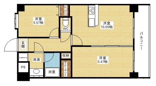 築浅☆設備充実の2LDKです!