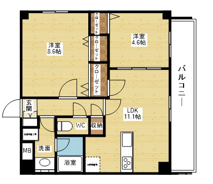 収納の大きい1SLDK♪