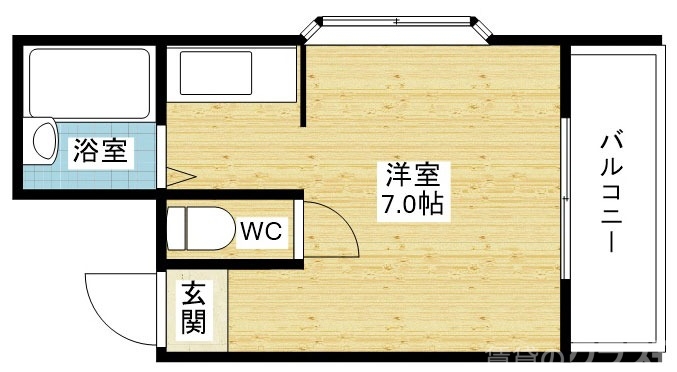 1Kタイプ☆単身や学生さんにオススメです!