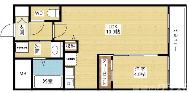 リビング広々タイプです。