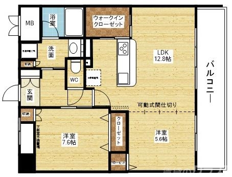 ゆとりの広さと豊富な収納力