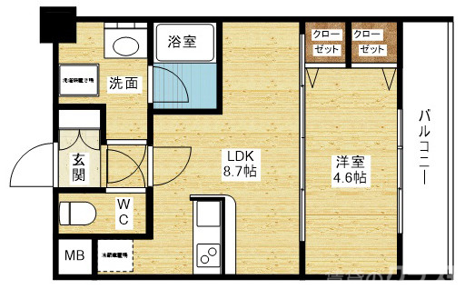 1LDKタイプのご紹介です☆