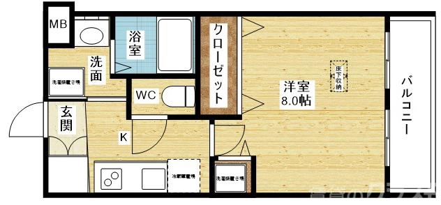 一人暮らしにオススメの1Kタイプ☆