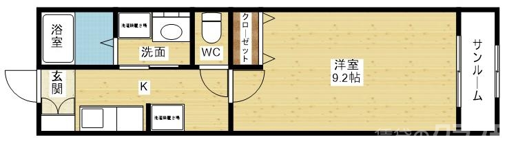 設備充実アパートです。