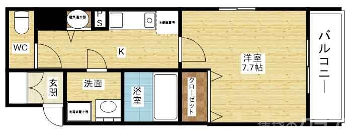 開放的な1Kタイプ☆単身や学生さんにオススメ♪