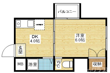 1DKタイプの物件です!