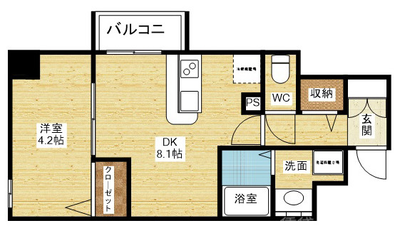 使いやすい間取りです。