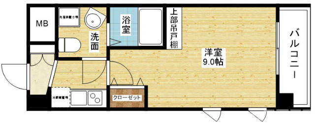 一人暮らしに快適な間取りです♪