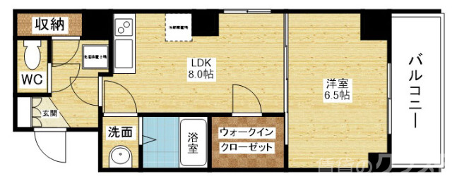 ウォークインクローゼットのある人気の間取りです!