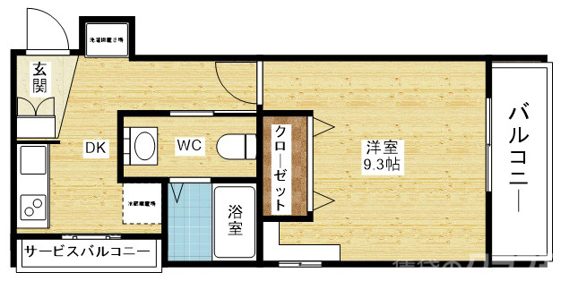 2面バルコニー☆