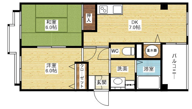 2LDKのお部屋です☆