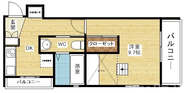 2面バルコニー☆