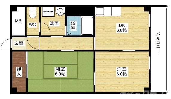 2DKタイプのご紹介♪