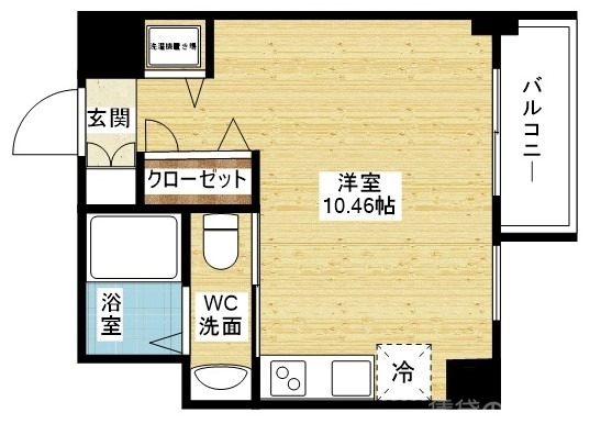 1Ｋの間取りです☆