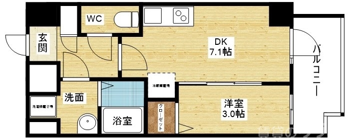 生活空間と寝室を分けたい方にピッタリ！