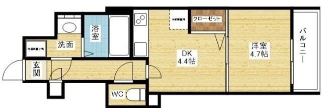 使いやすい1DK！