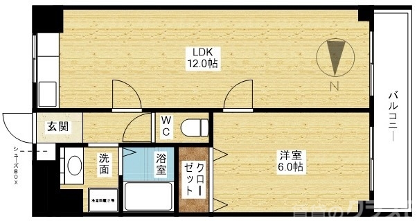 リビングが広く快適です。