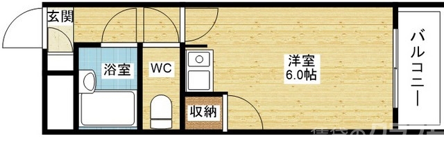 単身や学生さんにオススメ☆セパレートタイプの1LDKです!