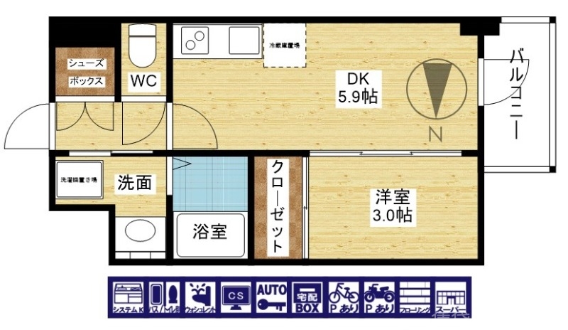 寝室と居住スペースを分けたい方★