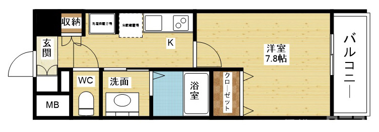 一人暮らしにオススメな1Kです♪
