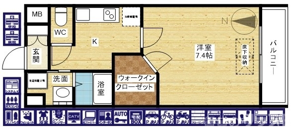 一人暮らしにおすすめ1Kタイプ☆