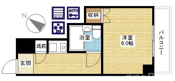 単身や学生さんにオススメ☆セパレートタイプの1LDKです!