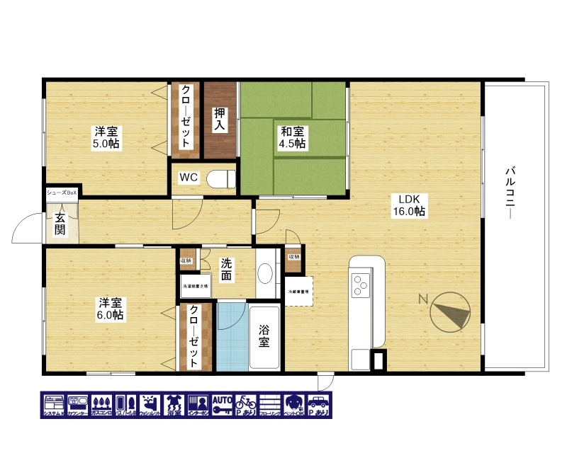 ファミリーさんに人気の間取り！