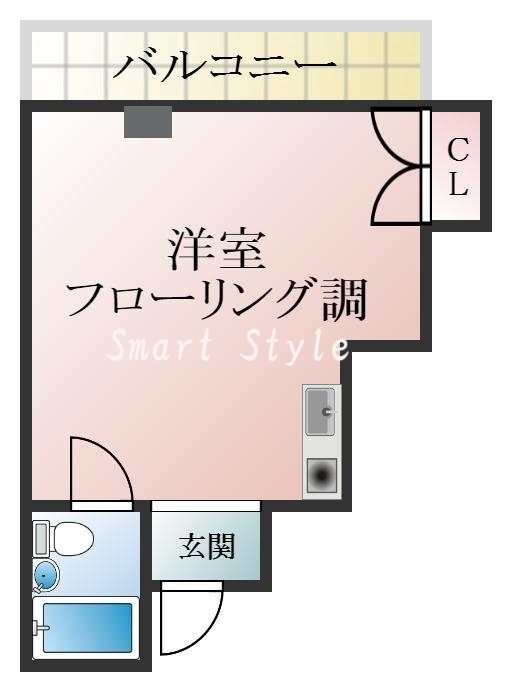 部屋が余裕のある広さで、とてもゆったりとした間取りです。