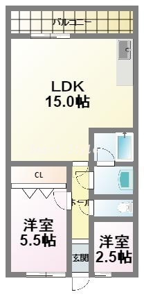 広ーいリビングが魅了のお部屋。