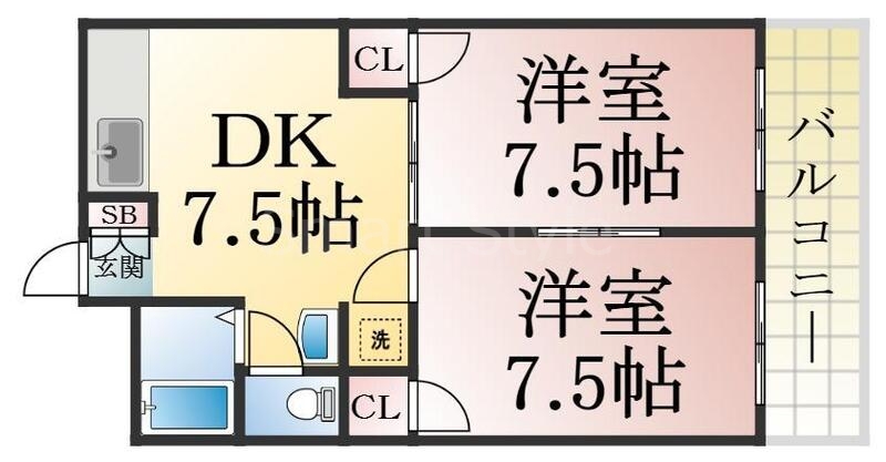 各部屋が余裕のある広さで、とてもゆったりとした間取りです。