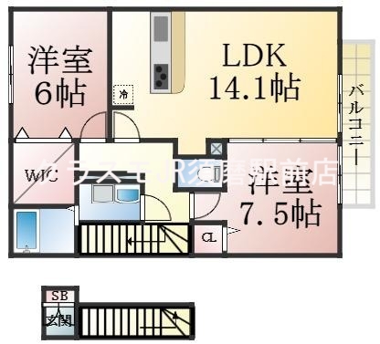 この間取りなら、嬉しいゆったり空間が実感できるかも。