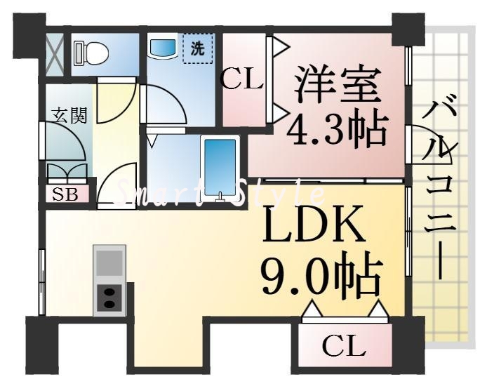 人気の全室フローリング新婚さんにおススメの間取り。