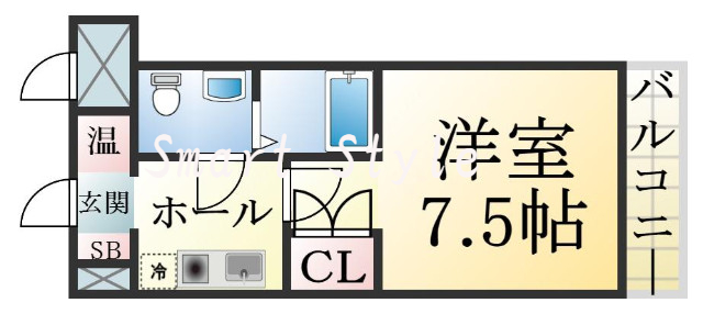 人気の全室フローリング。使いやすいゆったりとした間取り。