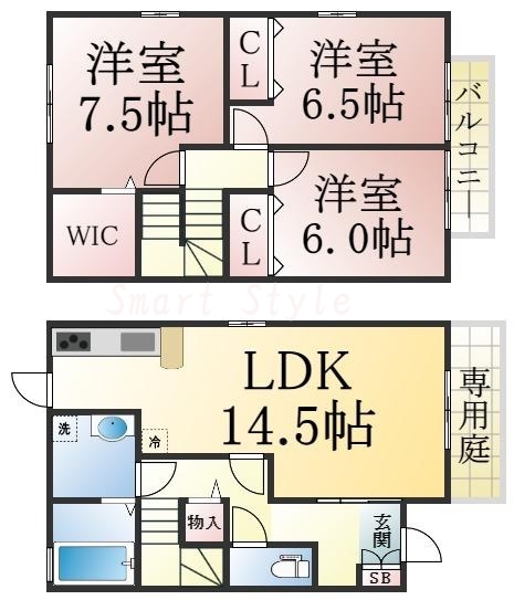 この間取りなら、嬉しいゆったり空間が実感できるかも。