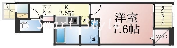サンバルコニーで雨の日でも安心です♪