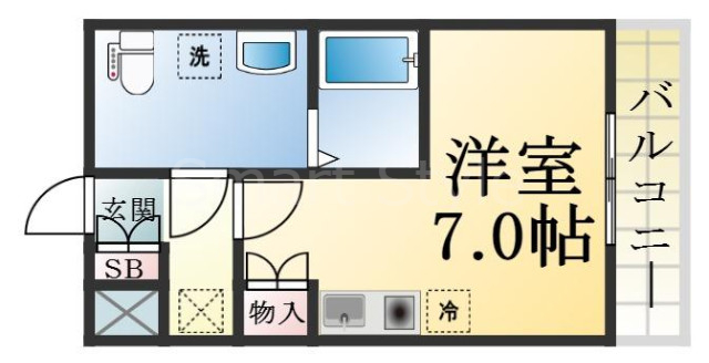 人気の全室フローリング。使いやすいゆったりとした間取り。