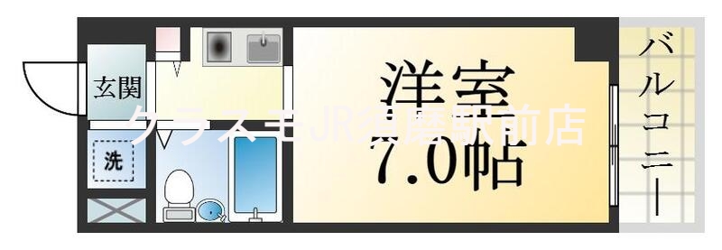 シンプルな間取りです。