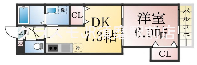 1DKの間取りです♪