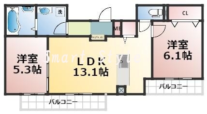 人気の全室フローリング。収納スペースも充実しています。