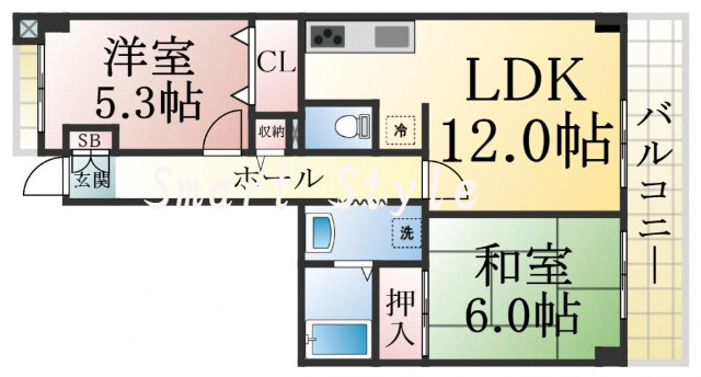 シンプルな住み心地を実感できる素敵な間取りになってます。