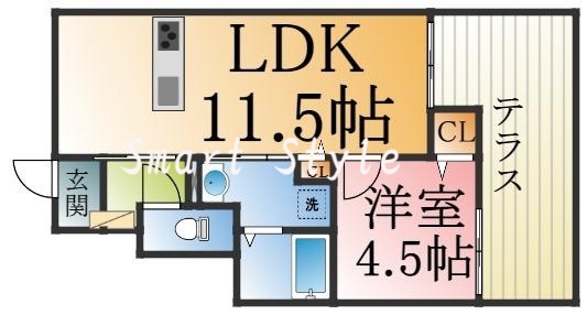 広々としたLDKでカップルの方にもおすすめな間取りです。