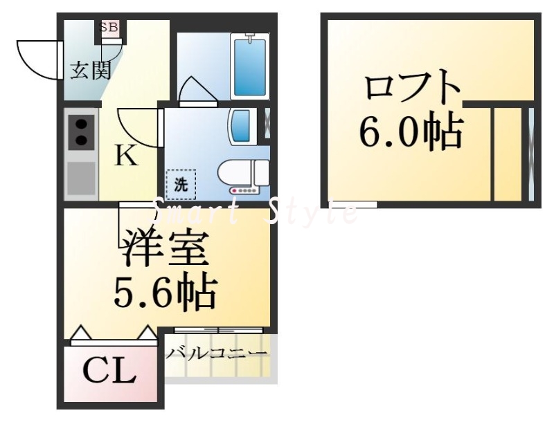 広々としたロフト付きで、開放感があります♪