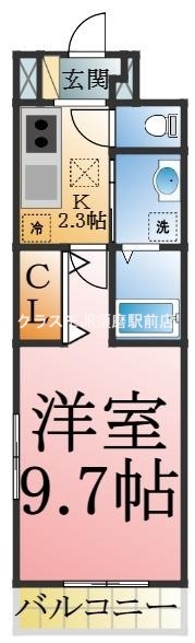 バス、トイレ、洗面、セパレートタイプの間取りです♪