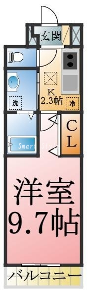 バス、トイレ、洗面、セパレートタイプの間取りです♪