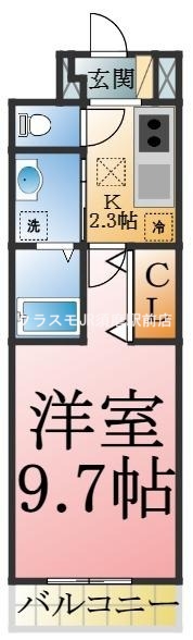 バス、トイレ、洗面、セパレートタイプの間取りです♪