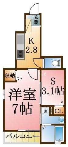 ★対面式システムキッチン１LDK★オープンクローゼット付き★