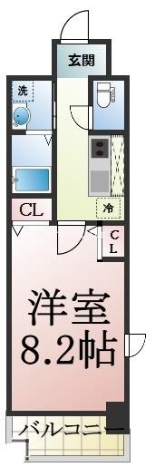 ゆったりくつろげる単身さん向けの間取り。